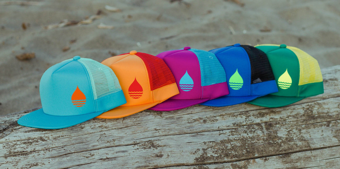 BUOY WEAR's latest floating hat colors.