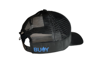Black Floating Hat with Snapback