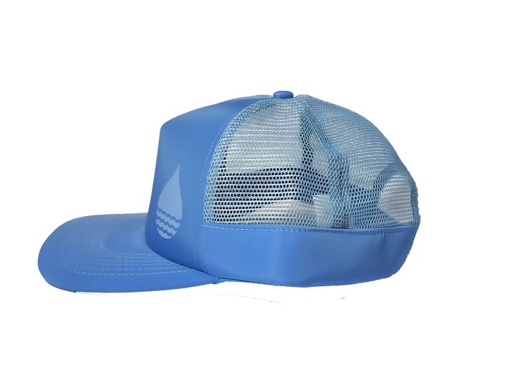Blue Floating Hat with Snapback ULTRA LOW Profile