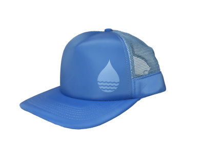 Blue Floating Hat with Snapback