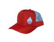 Red Floating Hat with Snapback