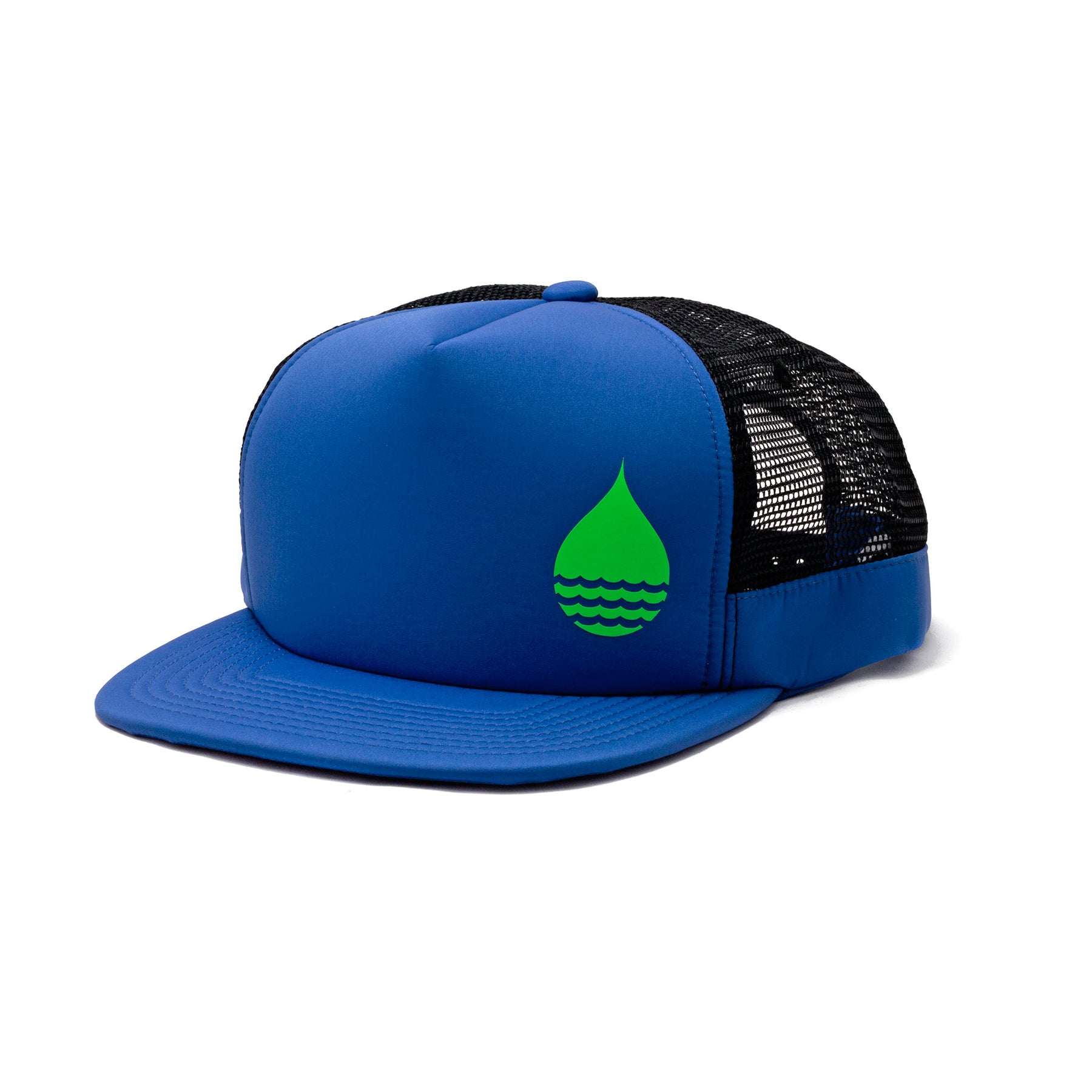 Cobalt Blue Floating Trucker Hat with Snapback - BLEM – BUOY WEAR